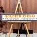 Large Soldier Field Wood Sign, Hand Painted Rustic Barn Board, Chicago ...