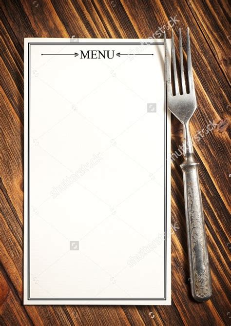 Pin on Menu Template