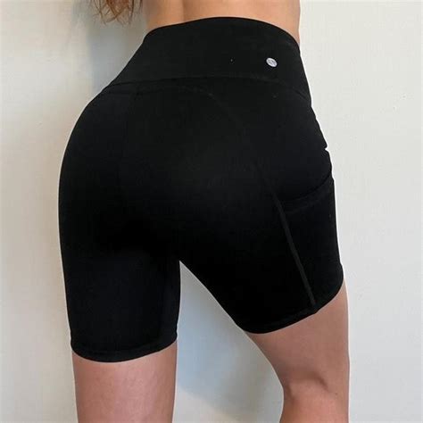 gym shorts with side pockets - excellent condition - Depop