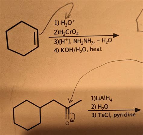 1) H3O+ 4) KOH/H2O, heat | Chegg.com