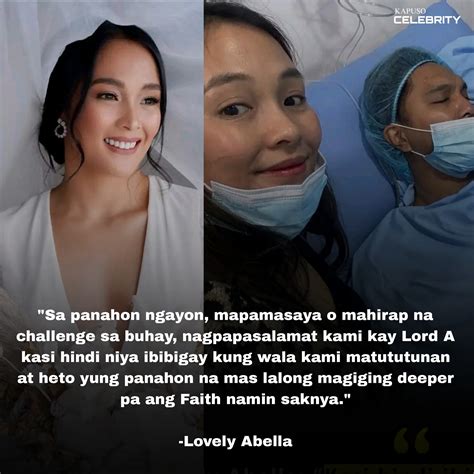 Kapuso - Lovely Abella ibinahagi ang kalagayan ngayin ng asawa na si