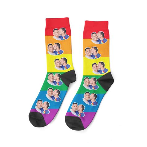 Custom LGBT Photo Socks LGBT Flag Gay Socks Les Socks Best | Etsy