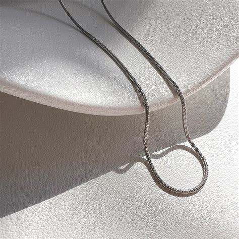Skinny Silver Snake Chain – Jane Fields