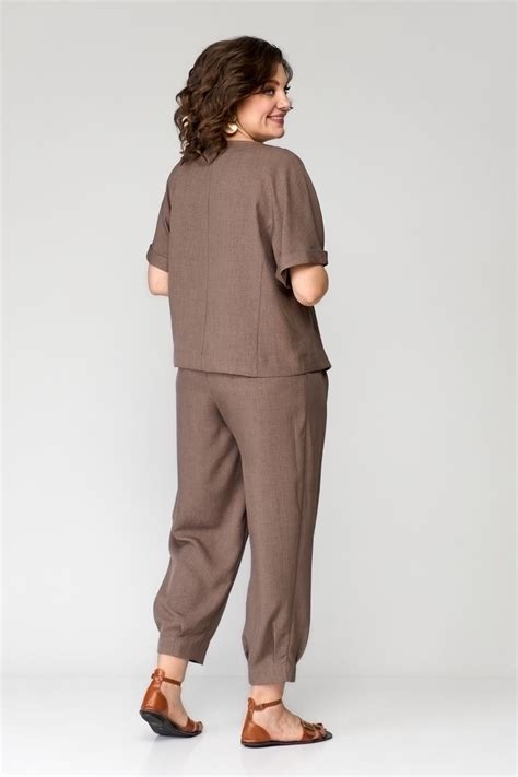 Брючный костюм Michel chic 1337 коричневый