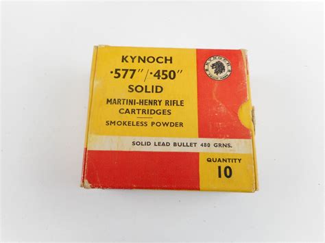 KYNOCH .577/.450" MARTINI-HENRY RIFLE AMMO