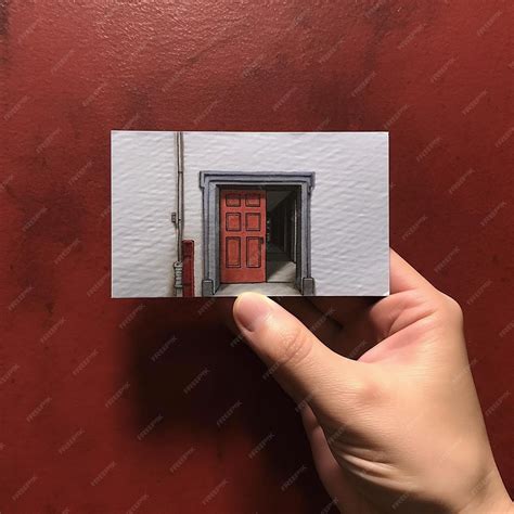 premium photo  hand holding  picture   door    door
