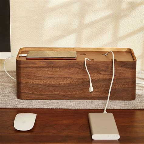 Cable Management Box,wooden Style Cable Organizer Box to Hide Wires ...