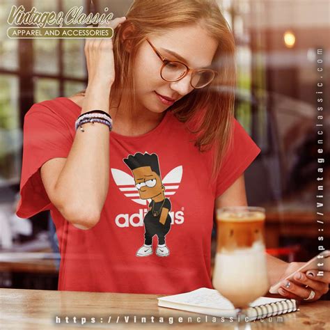 Adidas Bart Simpson Shirt - Vintagenclassic Tee