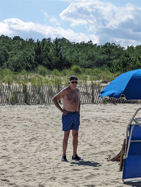 Going viral shirtless: President Biden enjoys beach time and biking