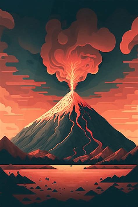 Volcanic Visions by abili-tees | Castle illustration, Mountain ...