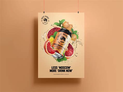 rusty barrel spirits poster campaign malin alfredsson