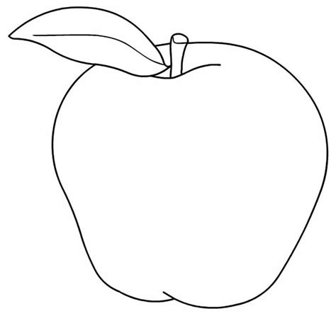 Desenhos de Maçã para Colorir e Imprimir - Aprender a Desenhar