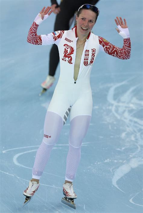 Russian speedskater forgets she's naked under suit, nearly commits