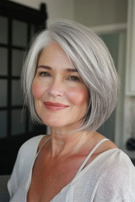 50+ Elegant Hairstyles For Women Over 60 In 2024 | Grey hair wig, Grey