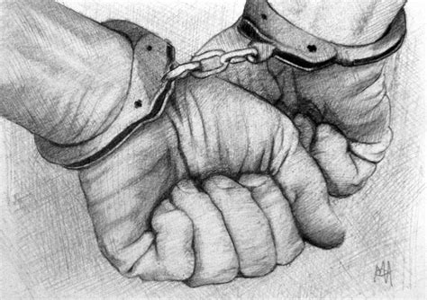 Handcuffs Drawing at PaintingValley.com | Explore collection of ...