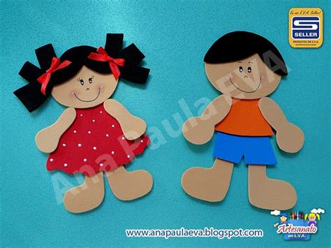 Moldes De Menino E Menina Para Imprimir - Moldes de Menino e Menina para imprimir - SÓ ESCOLA