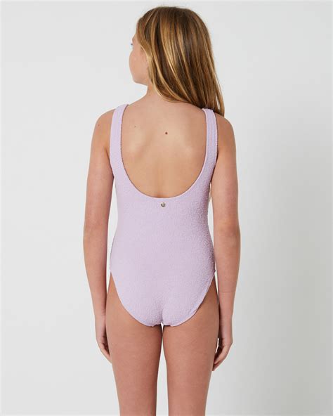 Rusty Sandalwood One Piece Girls - Muted Lavender | SurfStitch