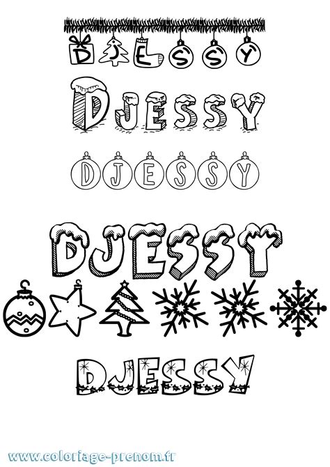 Coloriage du prénom Djessy : à Imprimer ou Télécharger facilement
