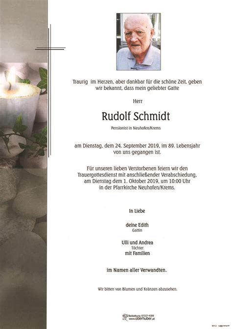 todesanzeigen tischlerei bestattung oberhuber