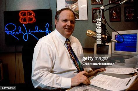 Rush Limbaugh in His Studio During His Radio Show News Photo - Getty Images