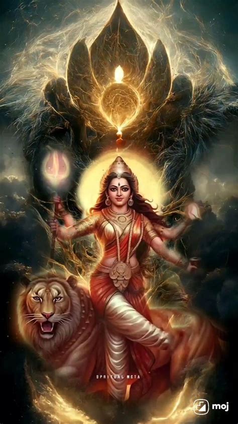 Maa Durga Aarti Benefits: | Hindu art, Durga, Durga picture