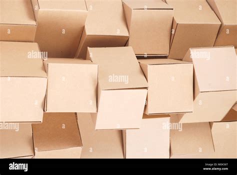 cardboard boxes background stock photo alamy