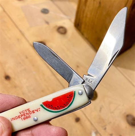 Vintage Jessie Jackson 1988 "Vote Independent" Made in USA 2-Blade