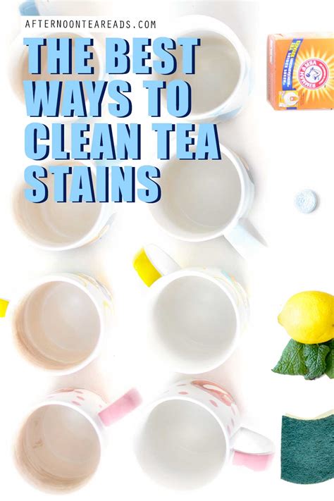 how to clean a tea stained cup
