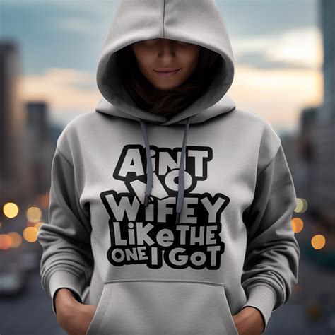 Lesbian Couples AIN'T NO WIFEY Like the One I Got - Bold Typography