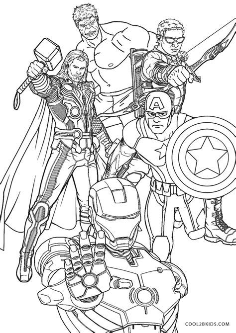 Free Printable Superhero Coloring Pages for Kids
