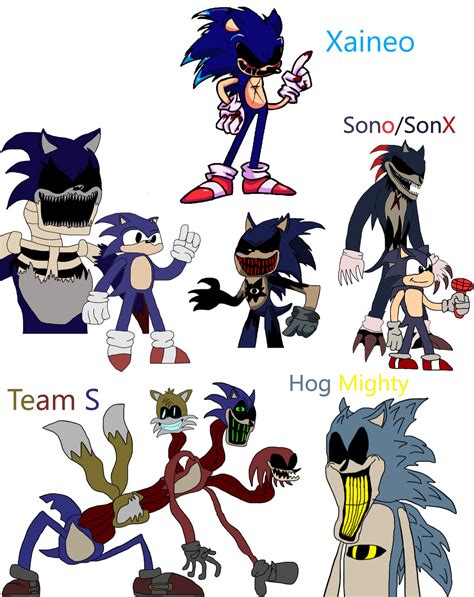 All my Sonic.exe Oc's by Rexzilla54 on DeviantArt