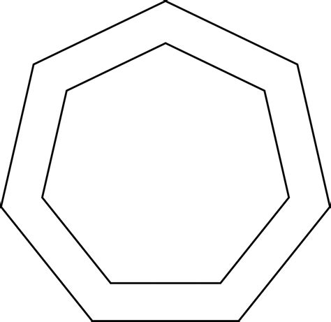 2 Concentric Septagons/Heptagons | ClipArt ETC