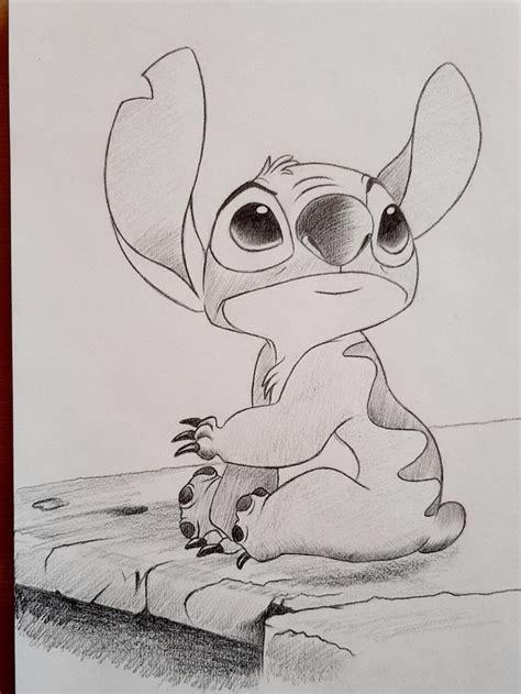 Stitch Drawing | Disney character sketches, Stitch drawing, Character ...