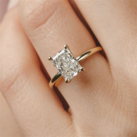 solitaire jewels ctw lab grown radiant cut moissanite diamond