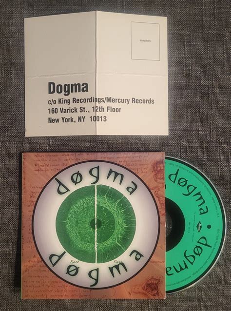 dogma  titled cd promo  postcard alternative rock ebay