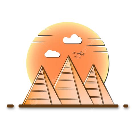 Pyramids Of Egypt Vector, Pyramids, Egypt, Vector PNG and Vector with ...