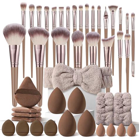 amazoncom hghdbt pcs brown makeup brushes set professional makeup