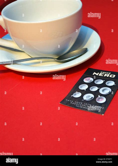 Caffe Nero coffee bars customer loyalty card, London Stock Photo - Alamy