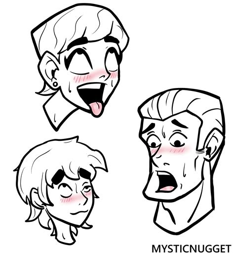 Ahegao faces by MysticNugget on Newgrounds