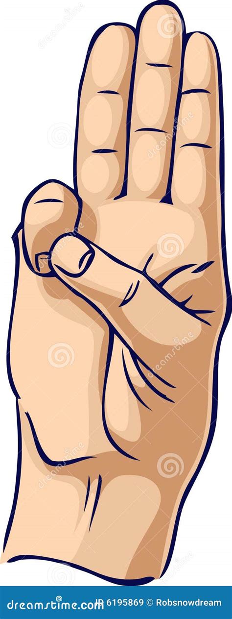 Scout honor hand gesture stock vector. Illustration of wrist - 6195869