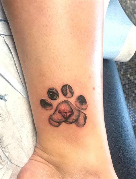 Dog Memorial Tattoos Paw Print