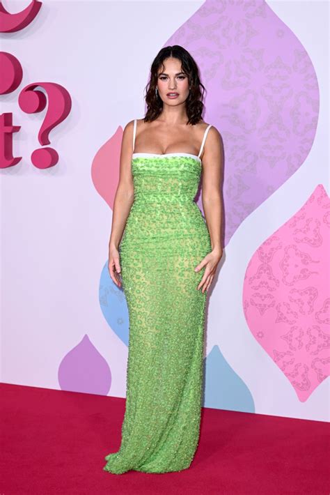 Lily James bares curves for the 'What's Love Got To Do With it?' London