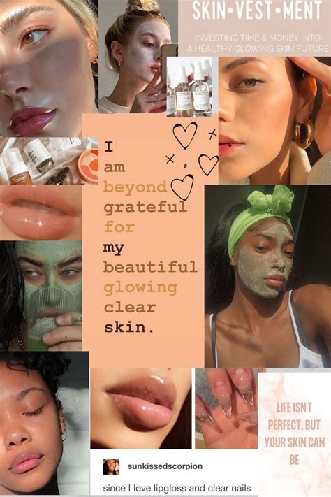 Clear skin vision board – Artofit