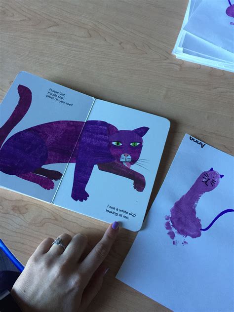 Purple cat, purple cat what do you see? Purple cat craft | Purple cat ...