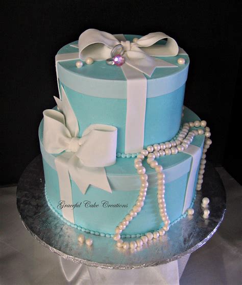 Tiffany Blue Gift Box Bridal Shower Cake | Grace Tari | Flickr