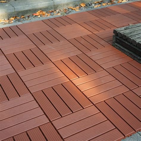 Ataucjin Interlocking Deck Tiles, 44 Pack Patio Deck Tiles, All Weather