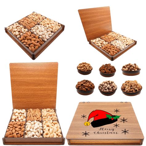 christmas gourmet nuts gift basket holiday snack box  premium