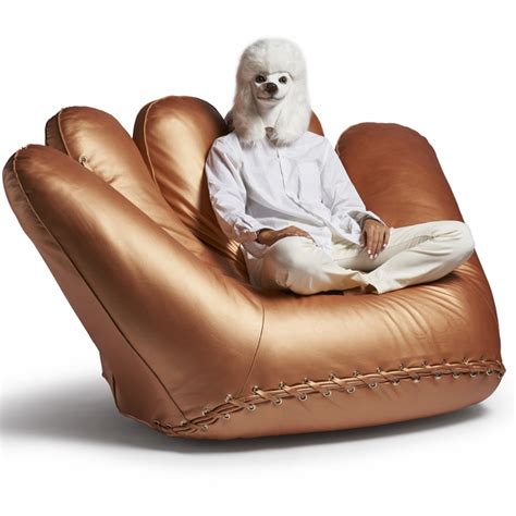 poltronova joe gold armchair