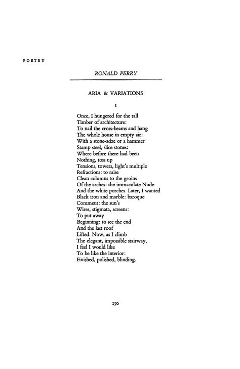 Aria Six Poem The Poetry Foundation