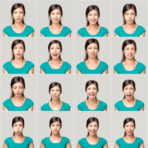 Female Facial Expressions Chart